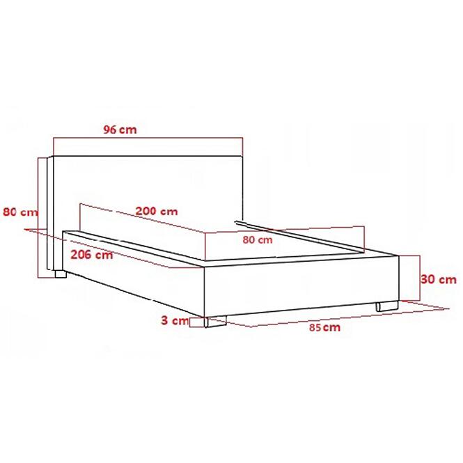 Posteľ Mila 80x200 Marcello 18300