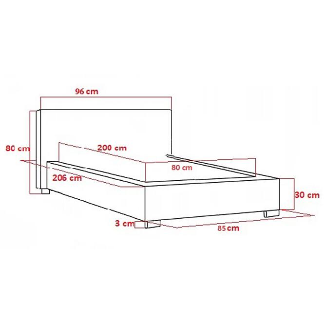 Posteľ Mila 80x200 Marcello 18301