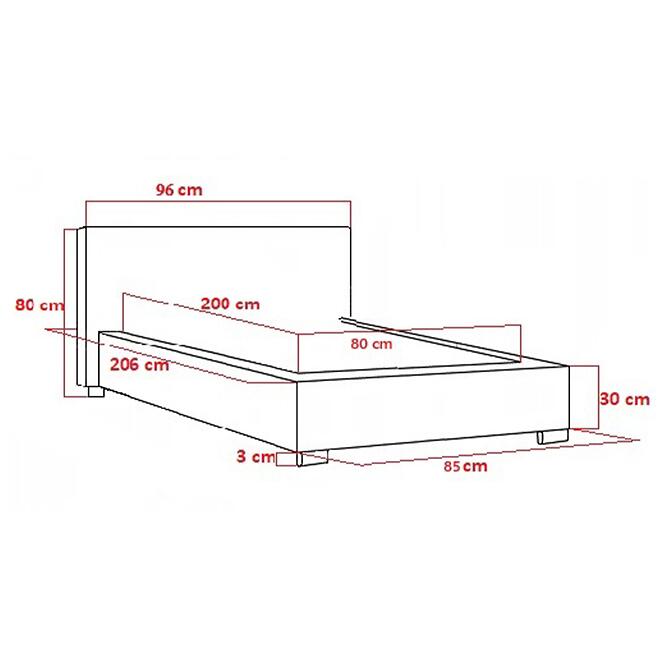 Posteľ Mila 80x200 Marcello 18303