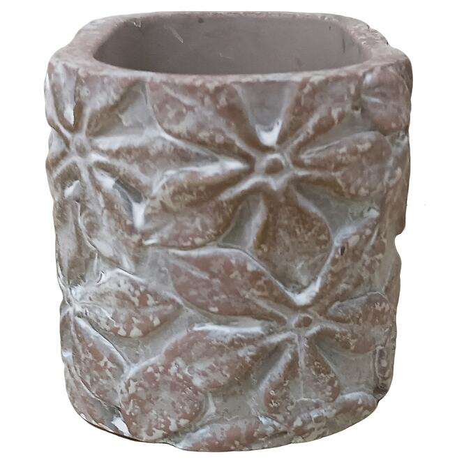 Kvetináč ys492180l 18x11x11 cement oval,3