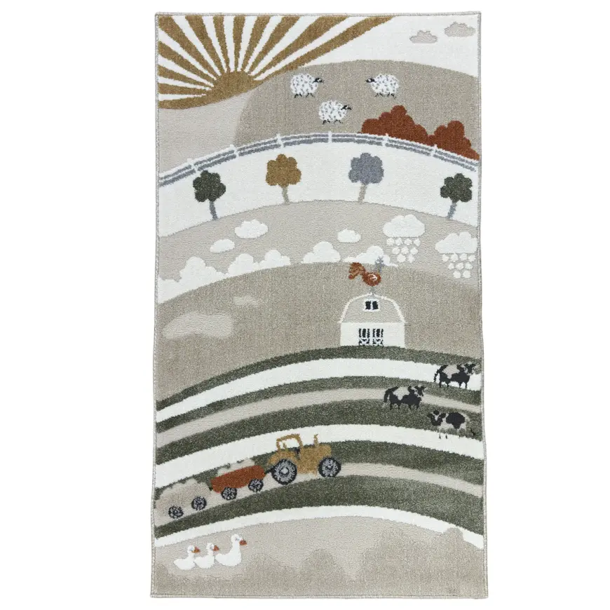 Koberec Step Kids 1,33/1,9 A3638a zelený/béžový
