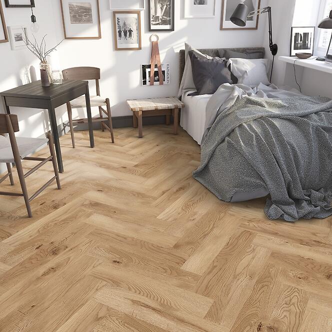 Laminátová podlaha vodeodolná Dub Brescia 8mm AC5 Herringbone WR 68565