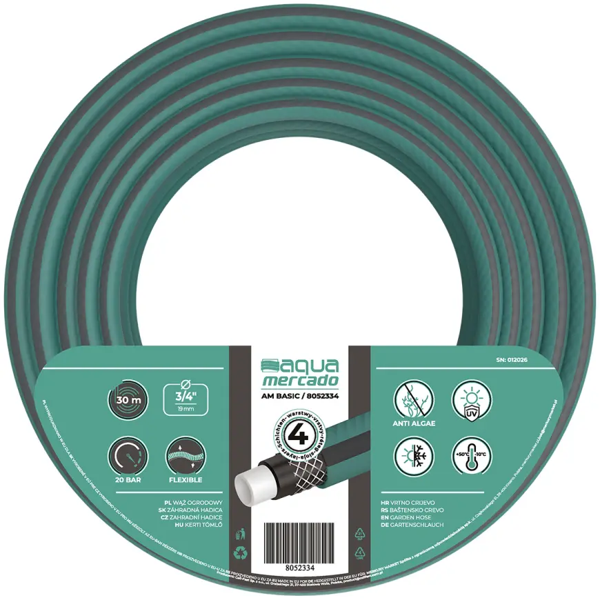 Záhradná hadica 4 vrstvová gm BASIC 3/4" 30 mb