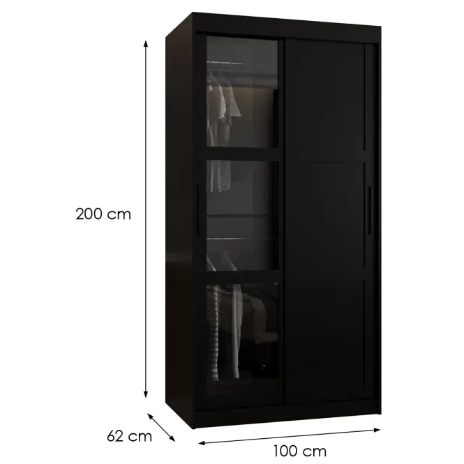 Skriňa Dome 100 čierna