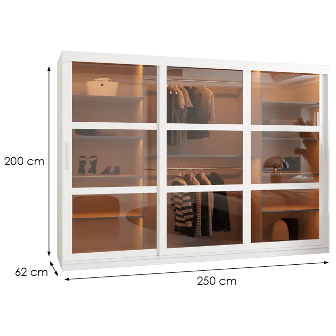 Skriňa Dome 250 biela
