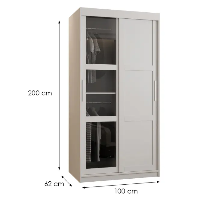 Skriňa Dome III 100 biela