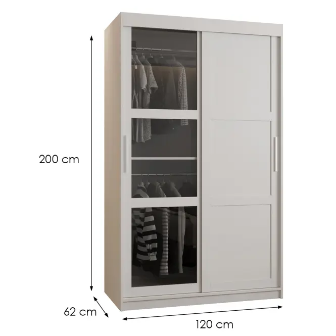 Skriňa Dome III 120 biela