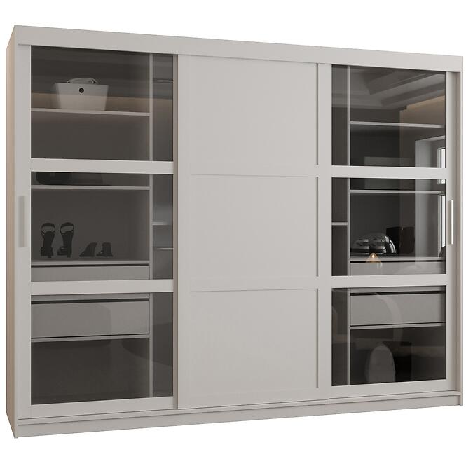 Skriňa Dome III 250 biela