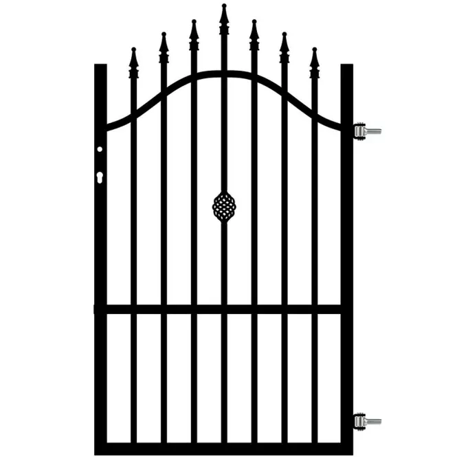 Bránka pravá Marika 0,90 m h (1,30-1,50) oceľ ZN+RAL9005