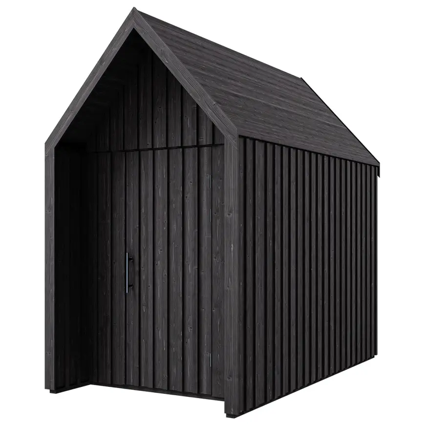 Záhradný domček Swedish Barn 1622 čierna V1
