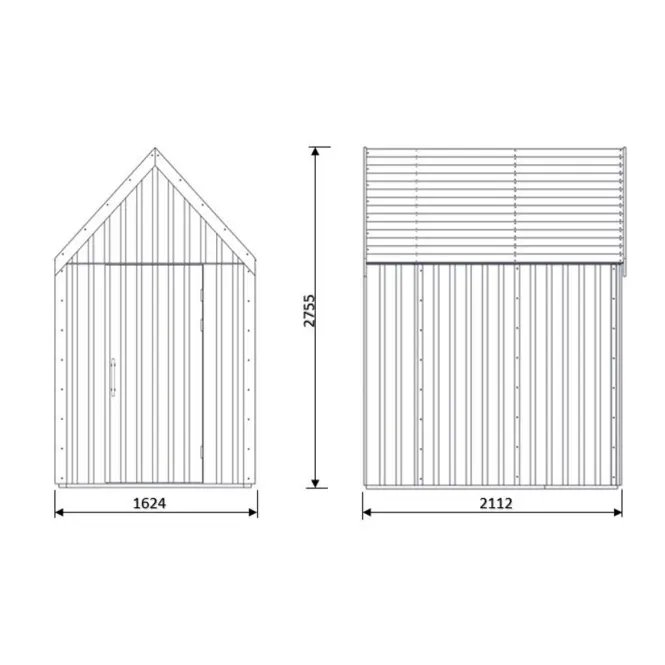 Záhradný domček Swedish Barn 1622 hnedá V2