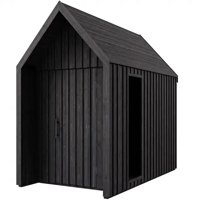 Záhradný domček Swedish Barn 1622 čierna V2