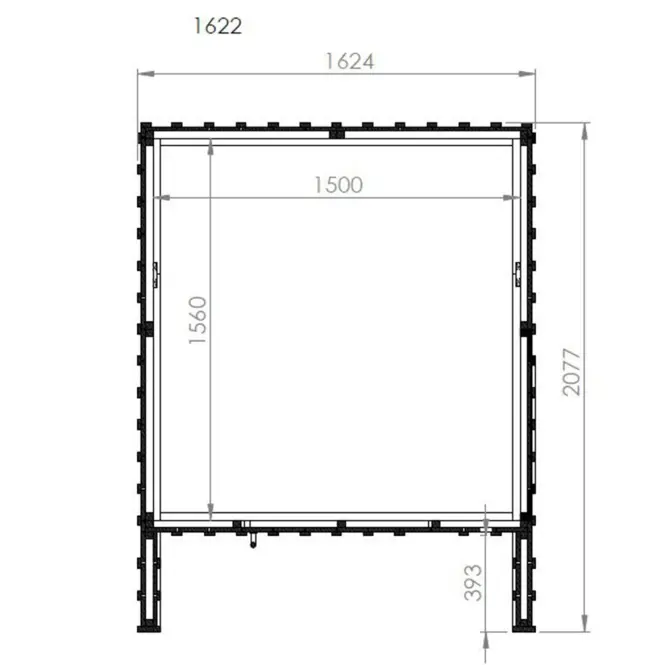 Záhradný domček Swedish Barn 1622 hnedá V4