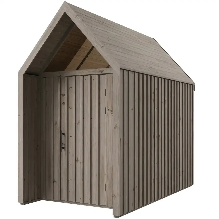 Záhradný domček Swedish Barn 1622 sivý V4