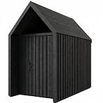 Záhradný domček Swedish Barn 1622 čierna V4