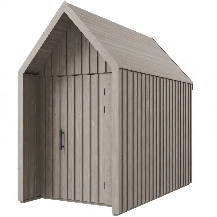 Záhradný domček Swedish Barn 1629 sivý V1