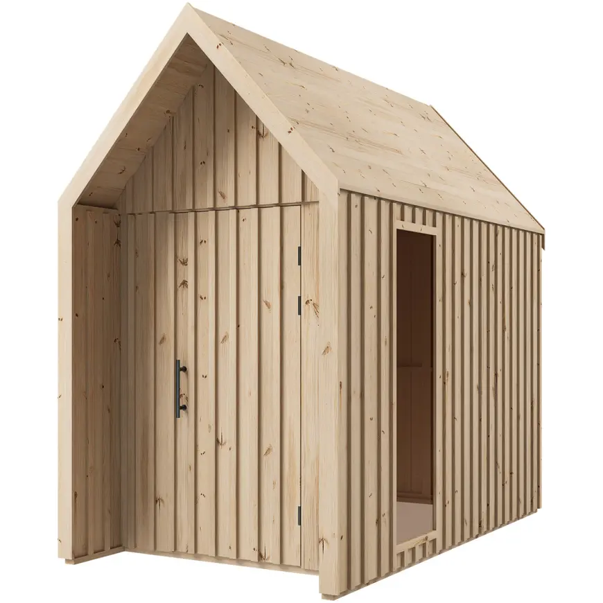 Záhradný domček Swedish Barn 1629 prírodný V2