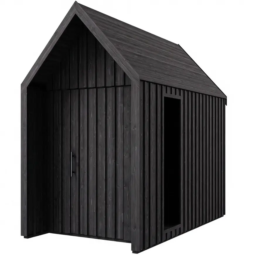 Záhradný domček Swedish Barn 1629 čierna V2