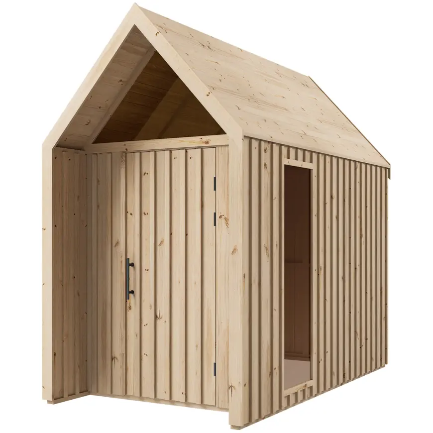 Záhradný domček Swedish Barn 1629 prírodný V3