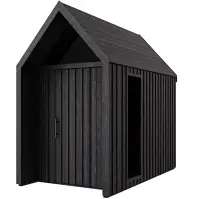 Záhradný domček Swedish Barn 1629 čierna V3
