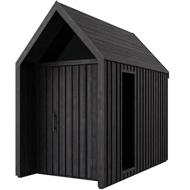 Záhradný domček Swedish Barn 1629 čierna V3