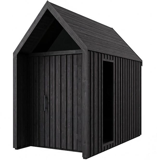 Záhradný domček Swedish Barn 1629 čierna V3