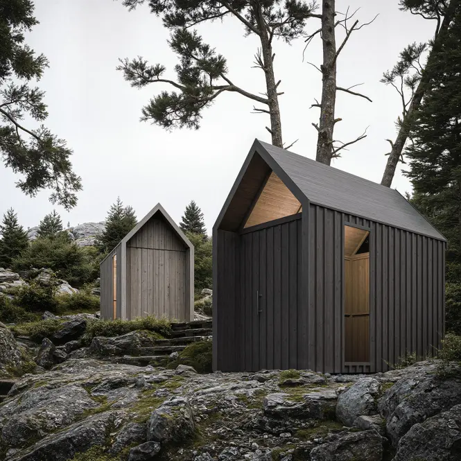 Záhradný domček Swedish Barn 1629 sivý V4
