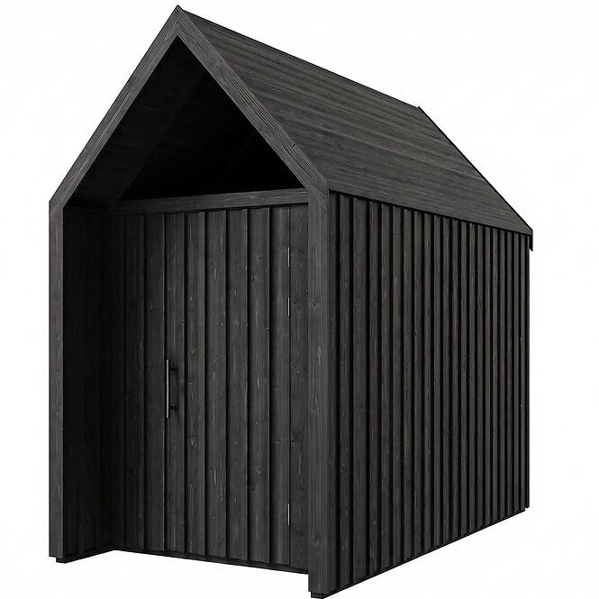 Záhradný domček Swedish Barn 1629 čierna V4