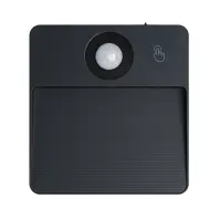 LAMPA Z CZUJNIKIEM RUCHU RGB SELVIK KW 66780 BLACK