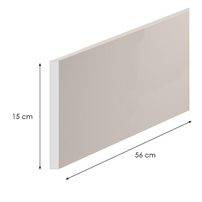 Bočný sokel K04 Luxeo 50/15 biely