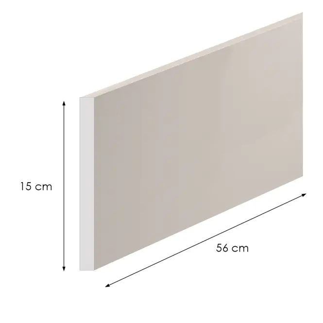 Bočný sokel K04 Luxeo 50/15 biely,2