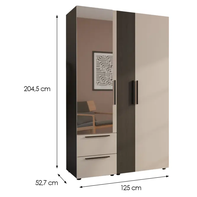 Skriňa Moduklix Set 1 Piesok/Dub Cabezone