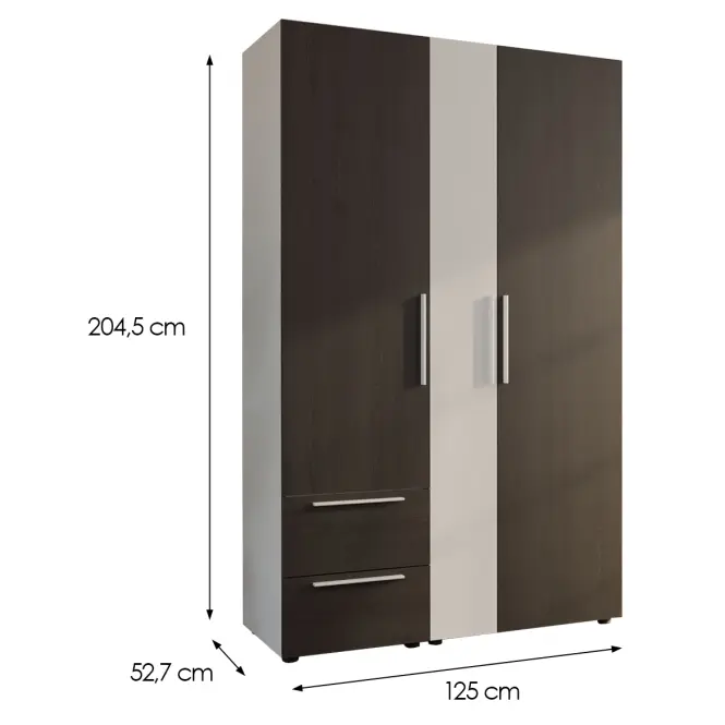 Skriňa Moduklix Set 3 Biela/Dub Cabezone,2