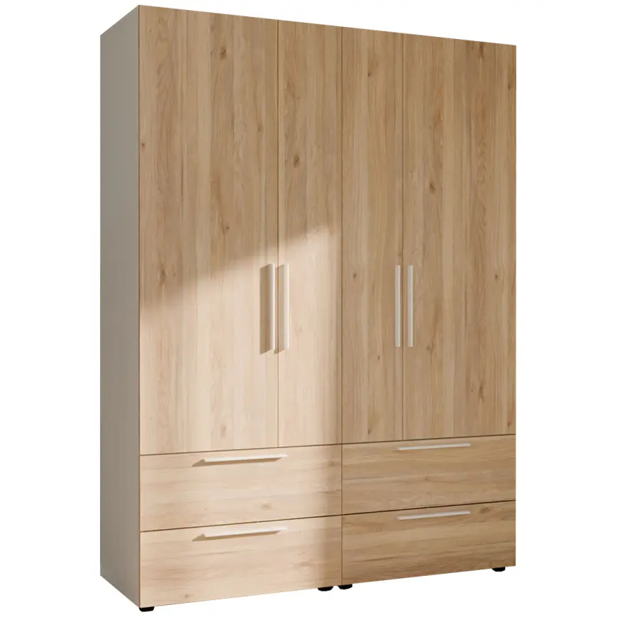 Skriňa Moduklix Set 4 Dub Mauvella/Biela