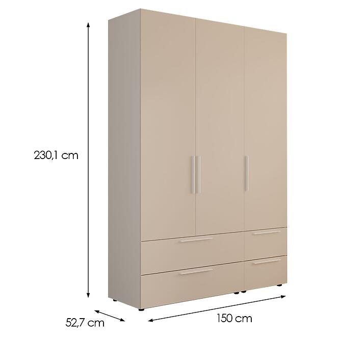 Skriňa Moduklix Set 9 Piesok/Biela
