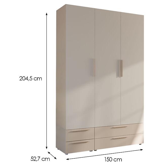 Skriňa Moduklix Set 10 Biela/Piesok,2