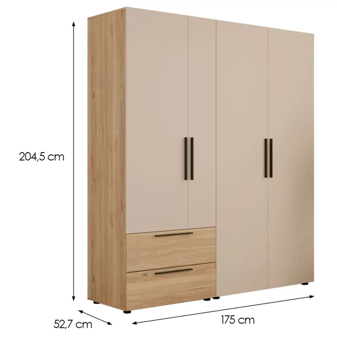 Skriňa Moduklix Set 13 Piesok/Dub Mauvella