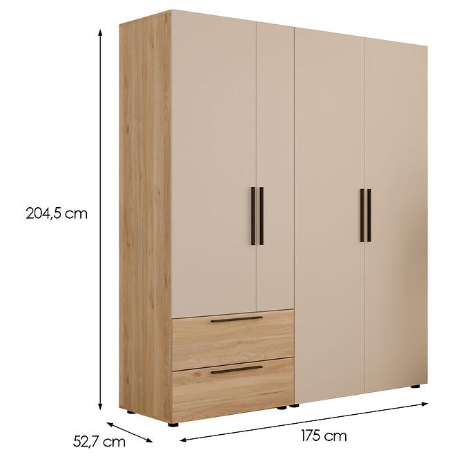 Skriňa Moduklix Set 13 Piesok/Dub Mauvella,2