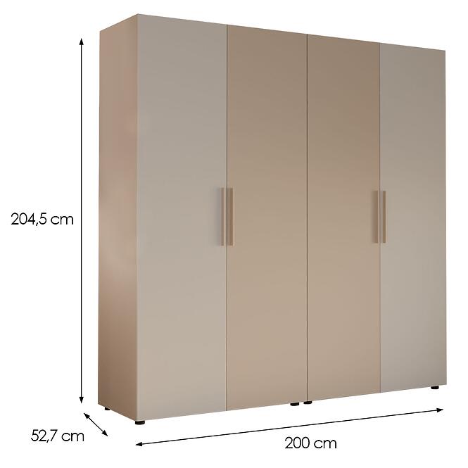 Skriňa Moduklix Set 18 Biela/Piesok,2