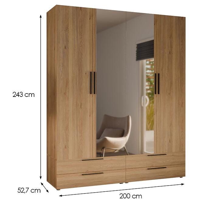 Skriňa Moduklix Set 19 Dub Mauvella,2