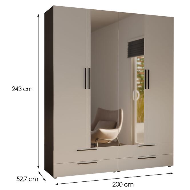 Skriňa Moduklix Set 21 Biela/ Dub Cabezone,2