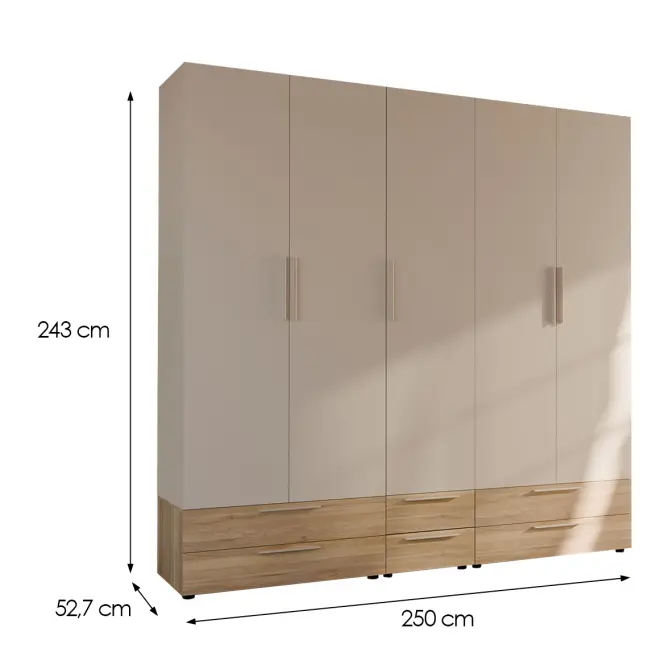 Skriňa Moduklix Set 22 Piesok/ Dub Mauvella
