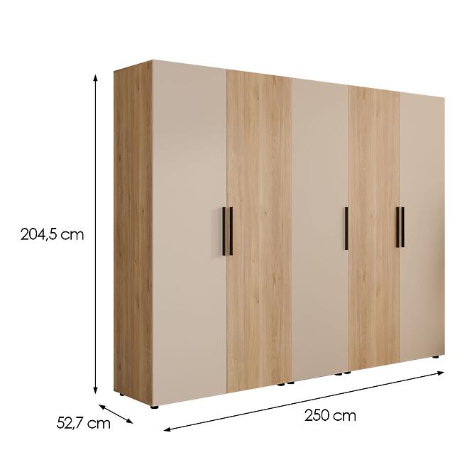 Skriňa Moduklix Set 24 Dub Mauvella/Piesok,2