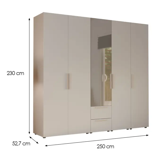 Skriňa Moduklix Set 27 Biela/Piesok,2