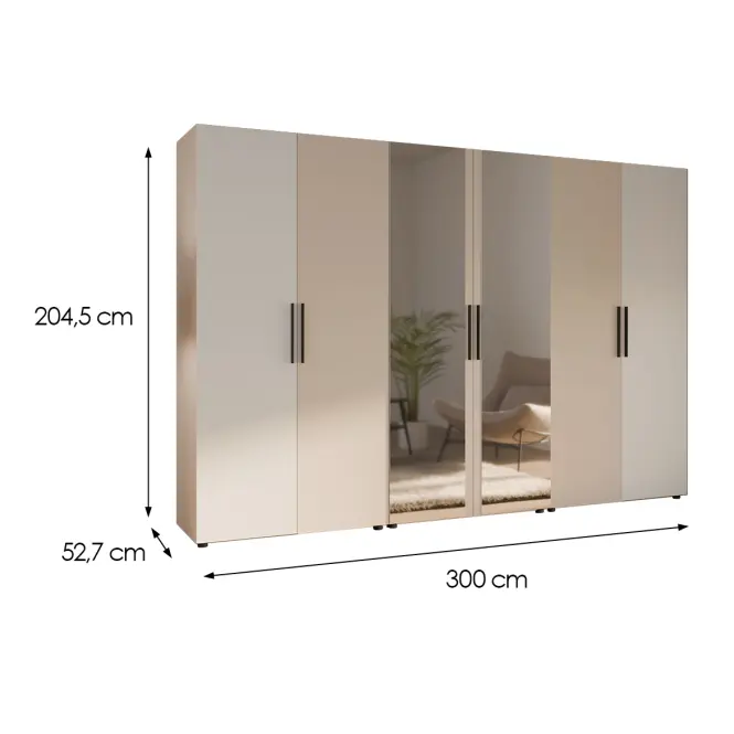 Skriňa Moduklix Set 29 Biela/ Piesok,2