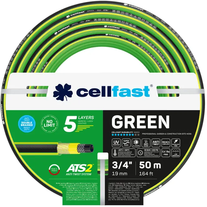 Záhradná hadica 5-vrstvová GREEN ATS2 3/4 50 MB