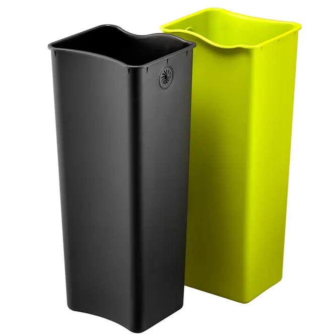 Odpadkový kôš Eko Ecofly 20+20l inox mat 937740