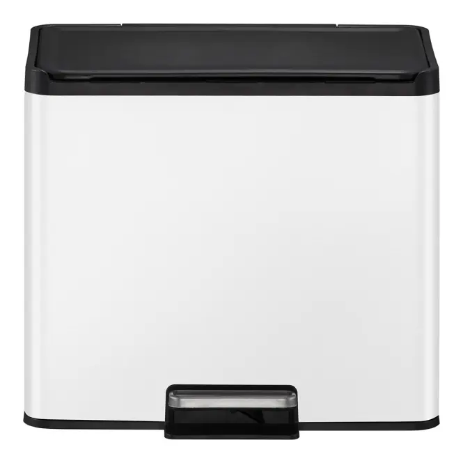 Odpadkový kôš Eko Essential 15+15l biely 822863