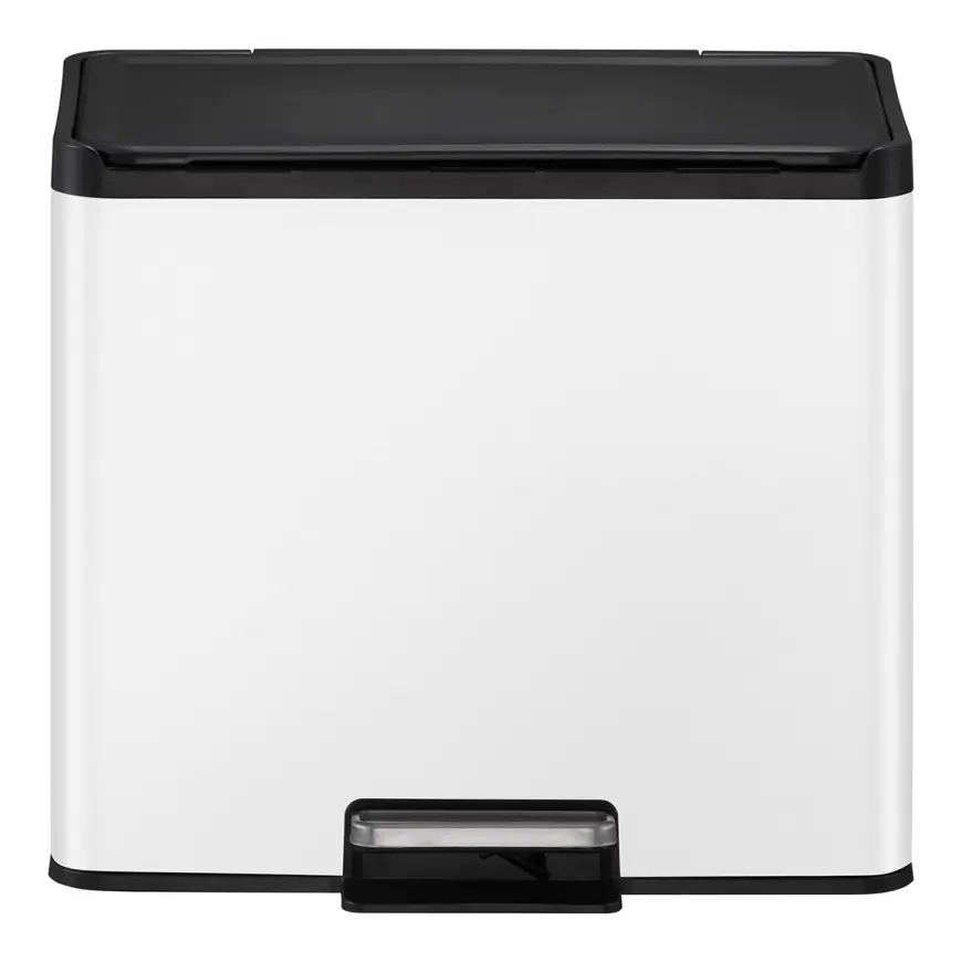 Odpadkový kôš Eko Essential 15+15l biely 822863