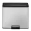Odpadkový kôš Eko Essential 15+15l inox mat 822830